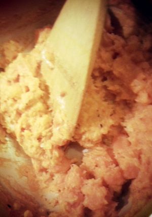 A picture of what a "mashing" sweet potatoes!.