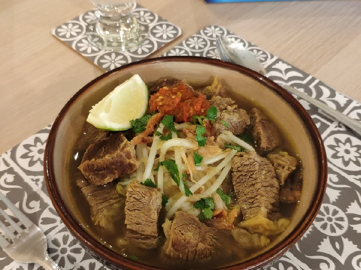 Langkah Mudah untuk Membuat Resep Soto Daging Sapi yang Enak Banget Anti Ribet, Mantap