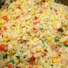 A picture of fried rice.