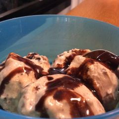 A picture of Chocolate Ice-cream.