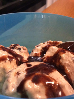 A picture of Chocolate Ice-cream.