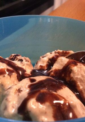 A picture of Chocolate Ice-cream.