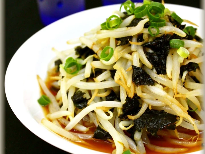 Easy Steps Prepare|Recipe} Bean Sprouts and Nori Seaweed Salad With Sweet Vinegar Garlic Sauce Anti-Fail