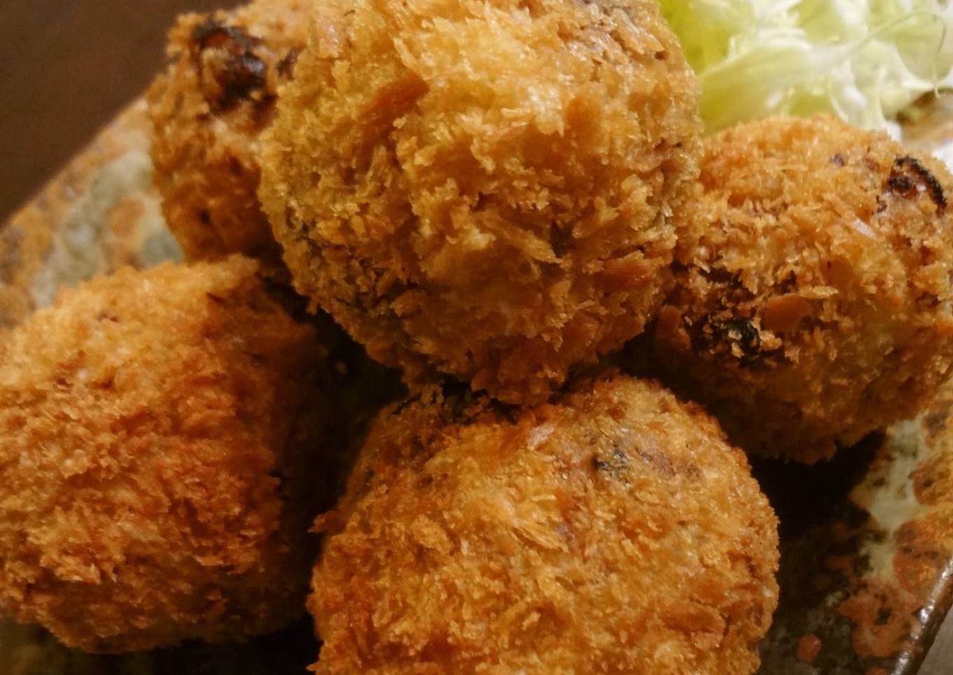 Taro Root Potato Croquettes