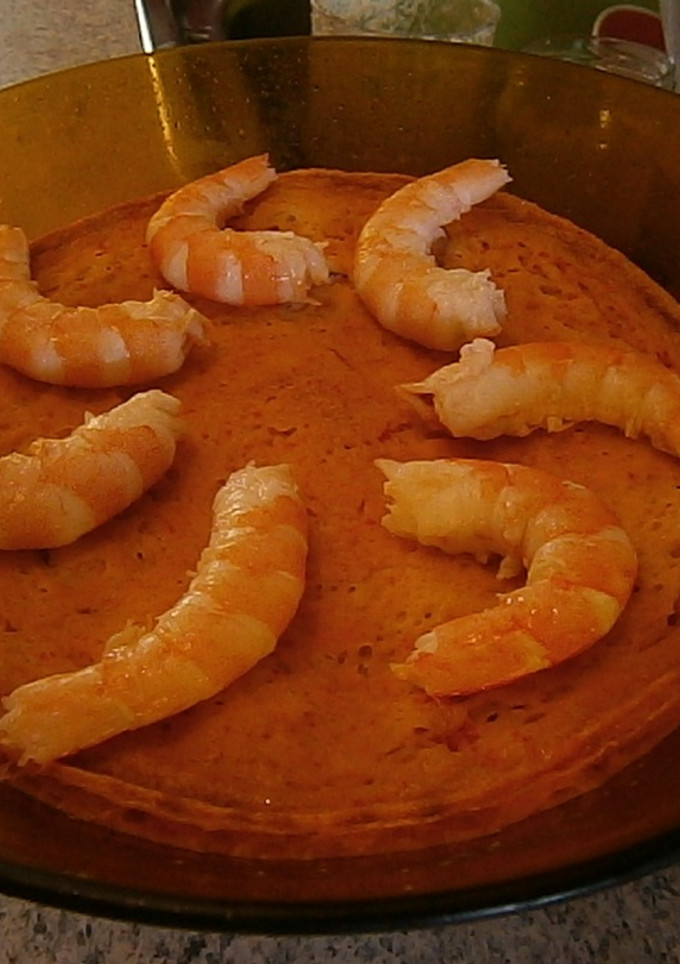 Una foto de Pastel de cangrejo y espárragos (microondas)