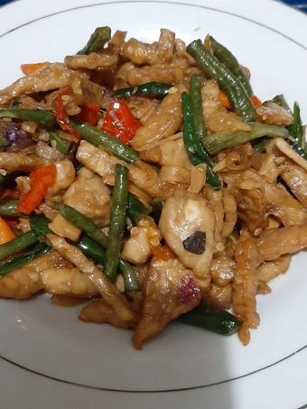 Cara Gampang Membuat Resep Oseng kacang panjang tempe semangit yang Lezat Sekali Anti Ribet, Uenak Banget