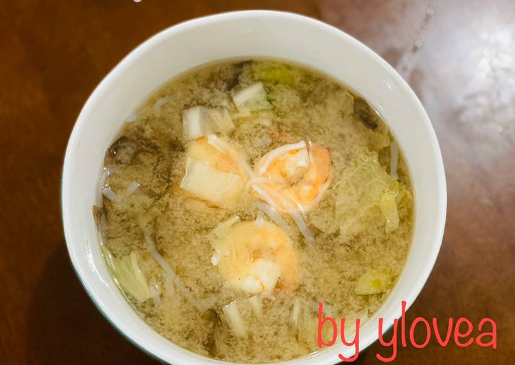 Cara Membuat Prawn Miso Soup Ala Mama Asi Ylovea Yang Nikmat