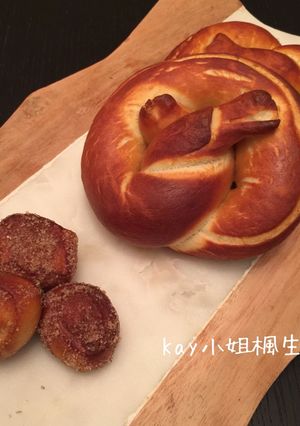 [優格版]德式軟紐結麵包&一口紐結 Soft Pretzels & Pretzel Bites (天然酵母版) 的食譜成品照片