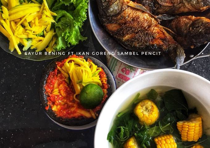 Resep Sayur Bening ft Ikan Goreng Anti Gagal