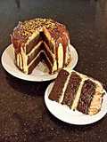 Chocolate Pumpkin Layer Cake