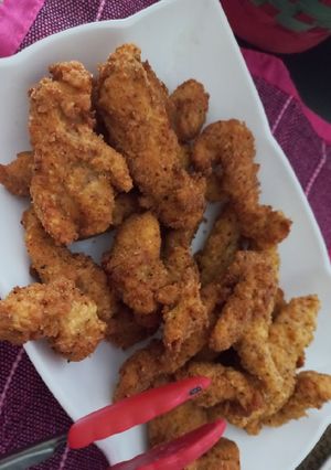 Una foto de Deditos de pollo al tajín