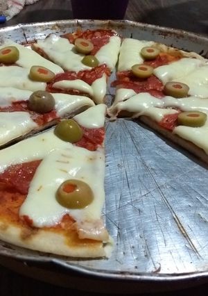 Una foto de Pizza a la parrilla❣️