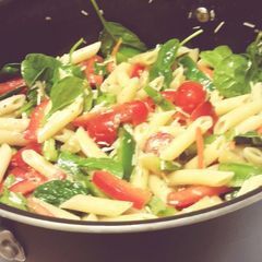 A picture of Veggie pasta salad.