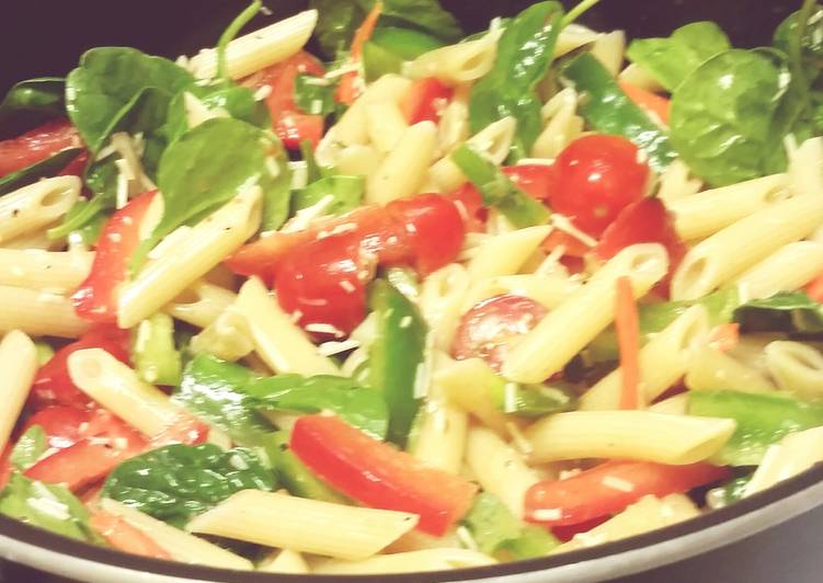 Steps to Make Speedy Veggie pasta salad