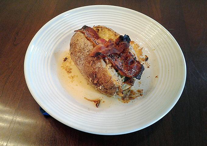 Creamy Quick Stuffed Baked Potatos