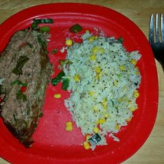 A picture of Italian style meatloaf.