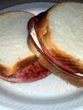 fried bologna and cheese sandwich