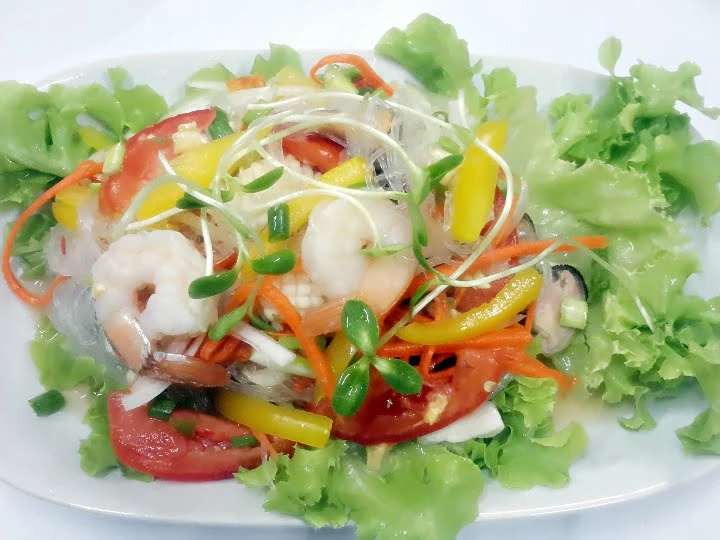 Easy Steps Make|Recipe} Seafood and Sunflower Sprouts Salad Anti-Fail