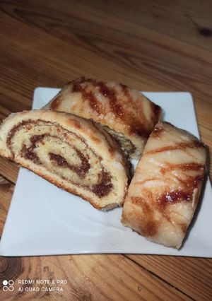 Une photo de Gâteau roulé à la noix de coco