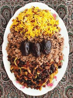 عکسی از دستور عدس پلو