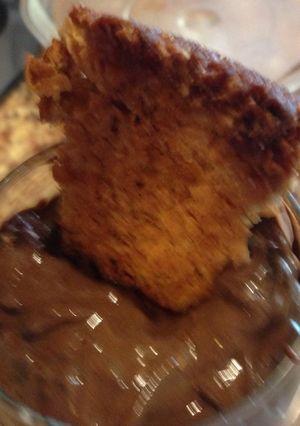 A picture of Deconstructed Mounds Pudding With Macaroon Slice.