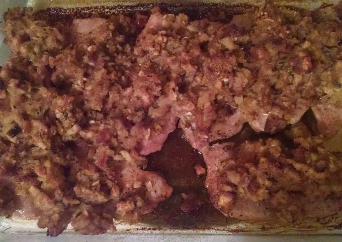 Recipe of Super Quick Homemade Baked Pork Chops and Stuffing