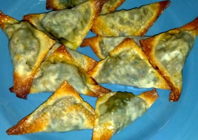 Deliciously Baked Shrimp & Kale Wontons