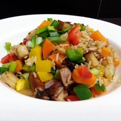 A picture of Summer Roasted Pork Fried Rice.
