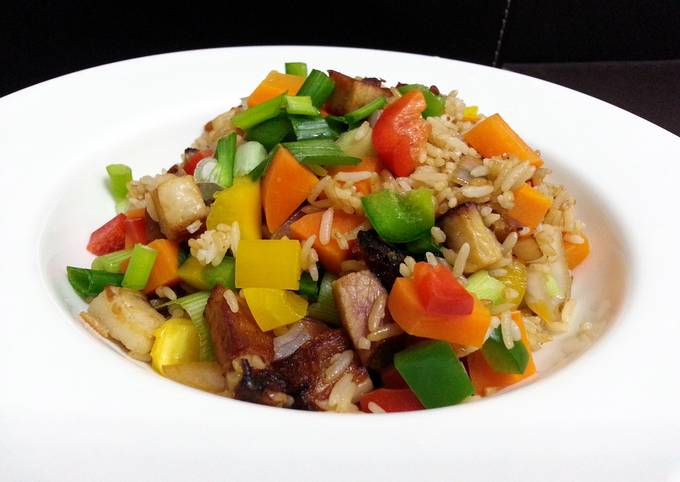 Summer Roasted Pork Fried Rice