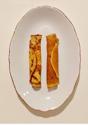 Una foto de Clásicos Panqueques con Dulce de leche