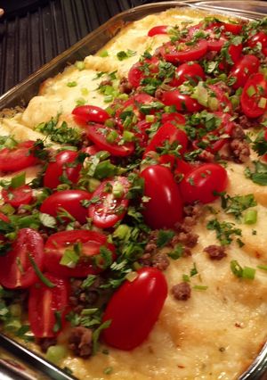 A picture of Breakfast Enchiladas.