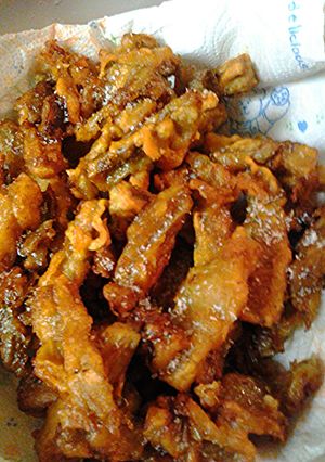 A picture of Battered french fried eggplant.