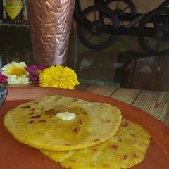 A picture of Maize (Makki ki roti) Roti.