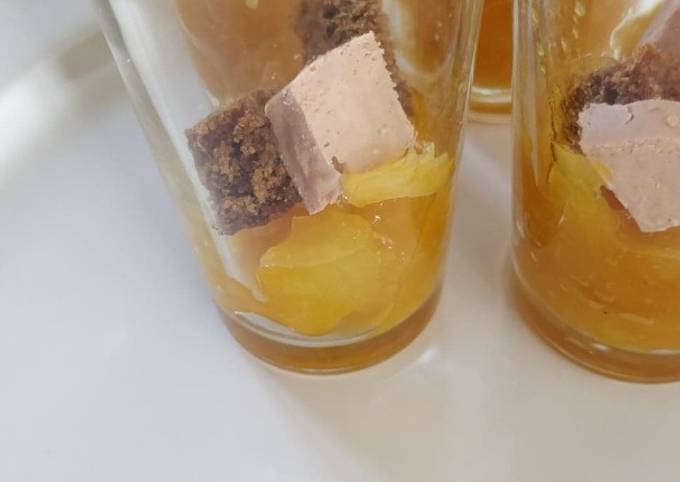 Verrines de chutney mangue-ananas