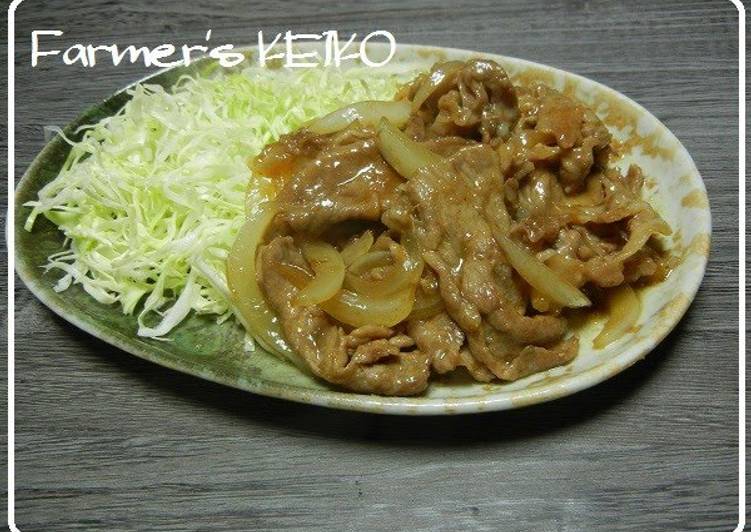 Recipe of Speedy Stir-fried Pork and Onion with Ginger