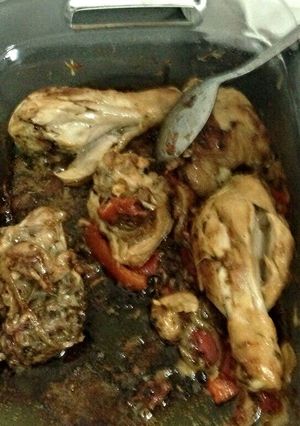 A picture of Slow cooked chicken.
