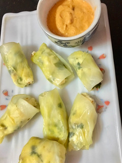 A picture of Steamed cabbage roll.