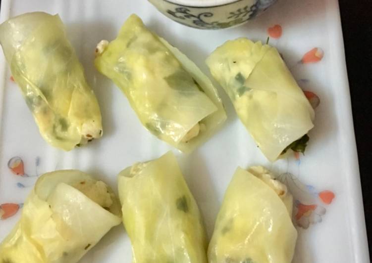 How to Make Recipe of Steamed cabbage roll