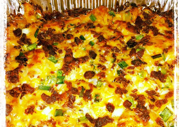 Made by You loaded baked potato an buffalo chicken casserole