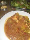 Pollo con verduras (para una dieta - apto para diabetes)