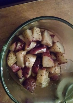 A picture of Baked home fries.