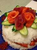 Sushi Cake for Festive Occasions