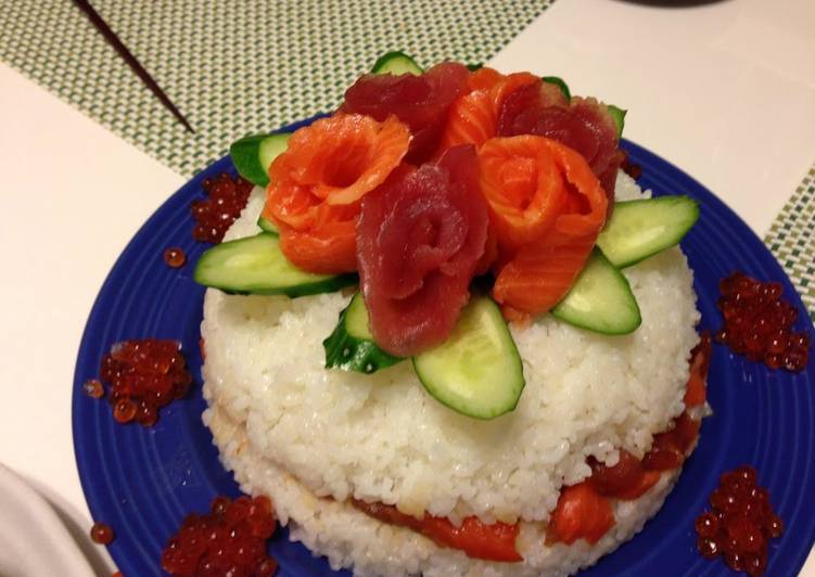 Sushi Cake for Festive Occasions