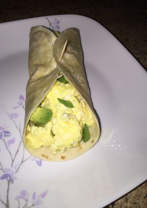 A picture of Avocado Breakfast Burrito.