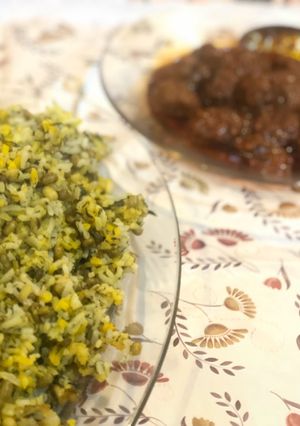 عکسی از دستور ماش پلو