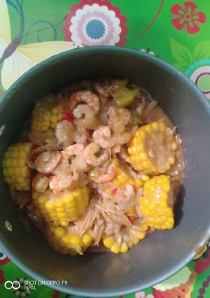 Foto resep Udang jagung asam manis
