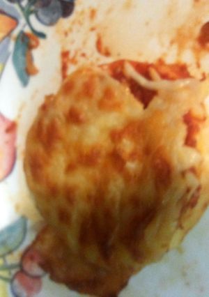A picture of Shawn Leroy's Eggplant Pizzas.