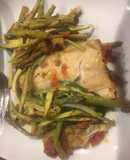 🐟 PESCADO CON ESPÁRRAGOS Y PESTO 🍅😍 🍽