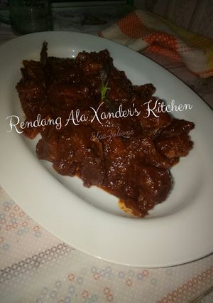 Foto resep Rendang ala xander's kitchen
