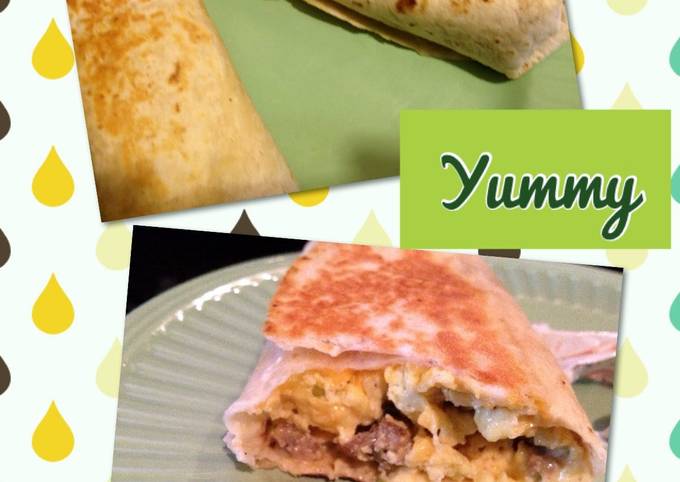 Recipe of Award-winning MeMe&#39;s Grilled Stuffed Breakfast Burritos